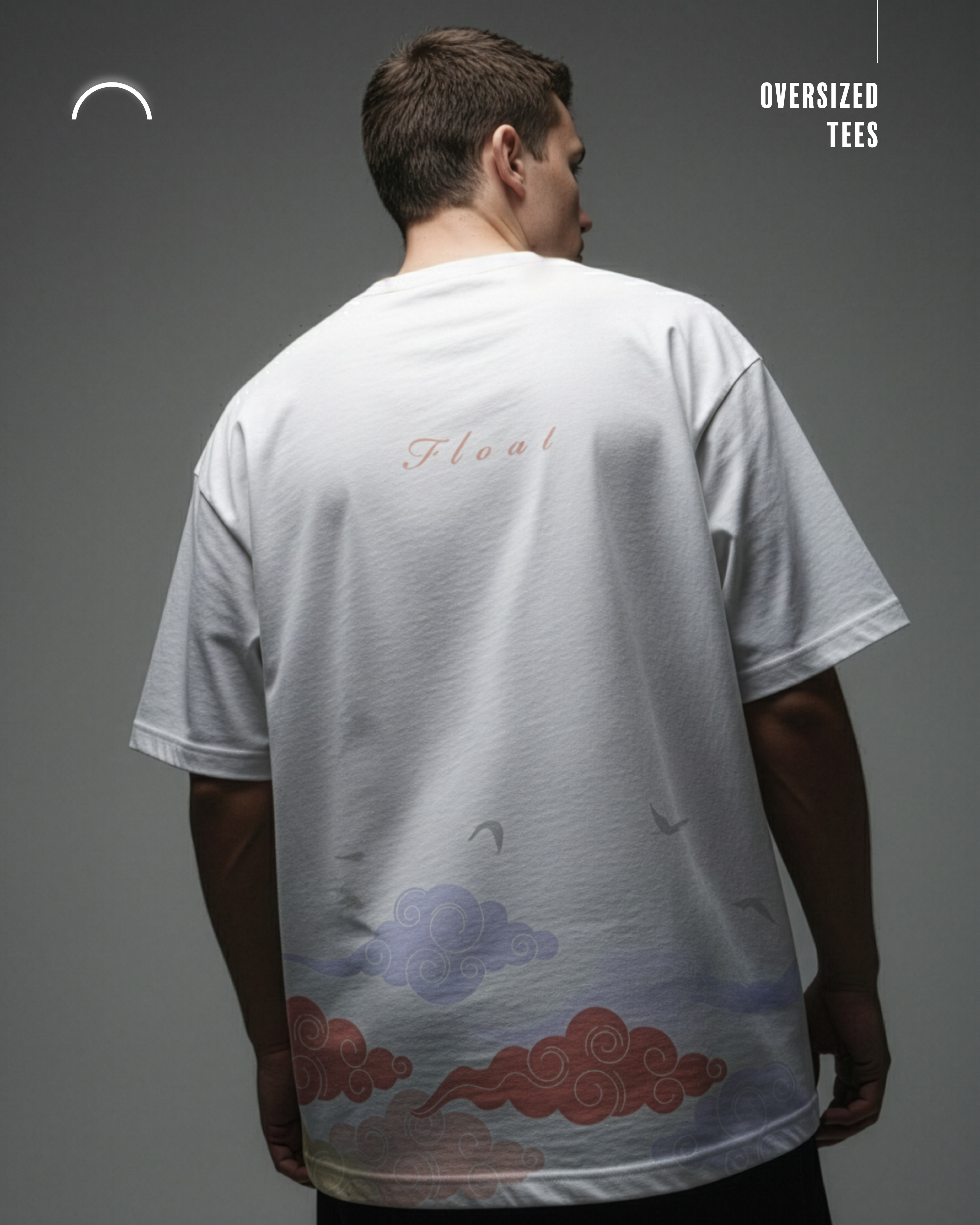 Float- White Oversized Tee