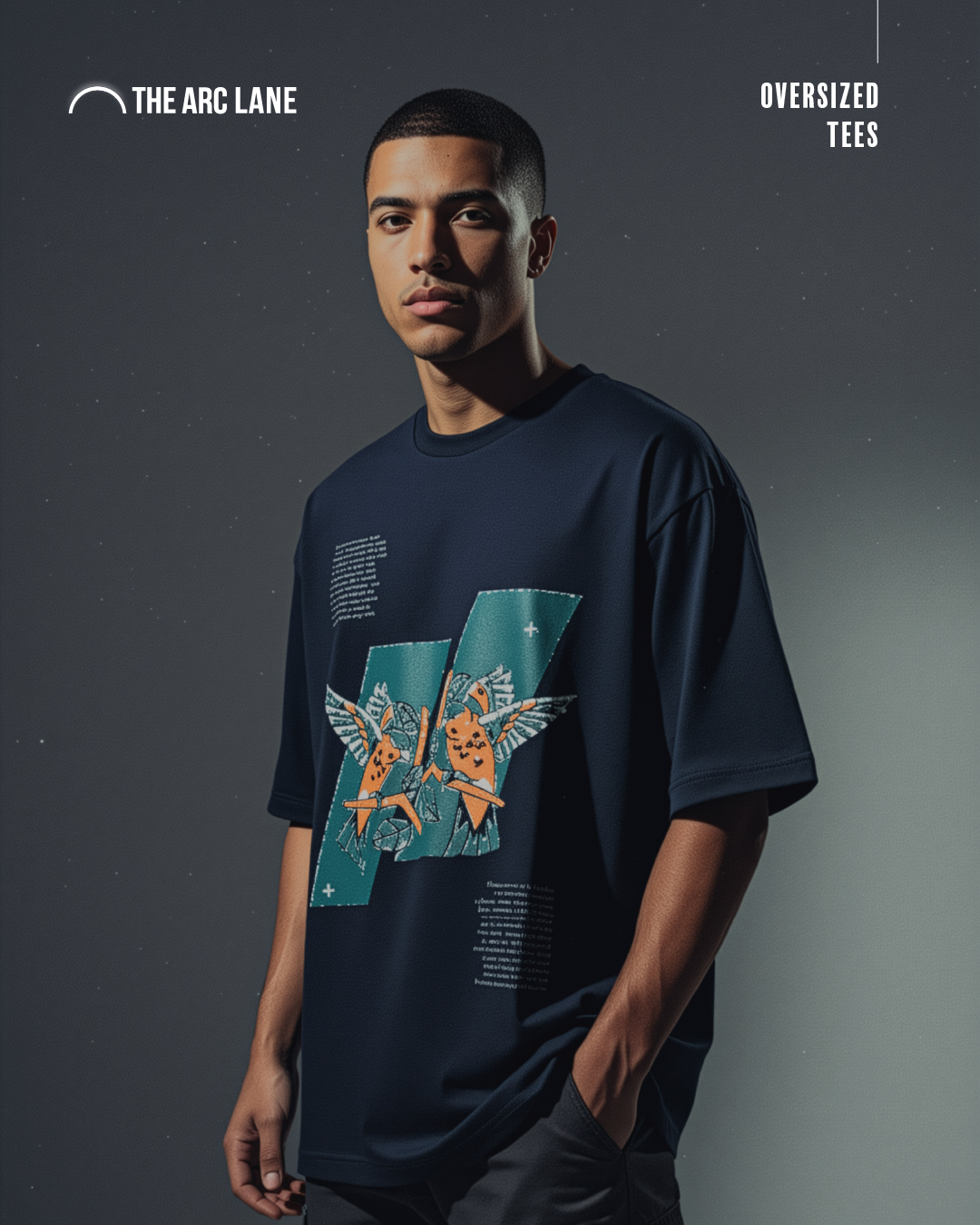 Two Birds- Unisex Oversized Classic T-Shirt