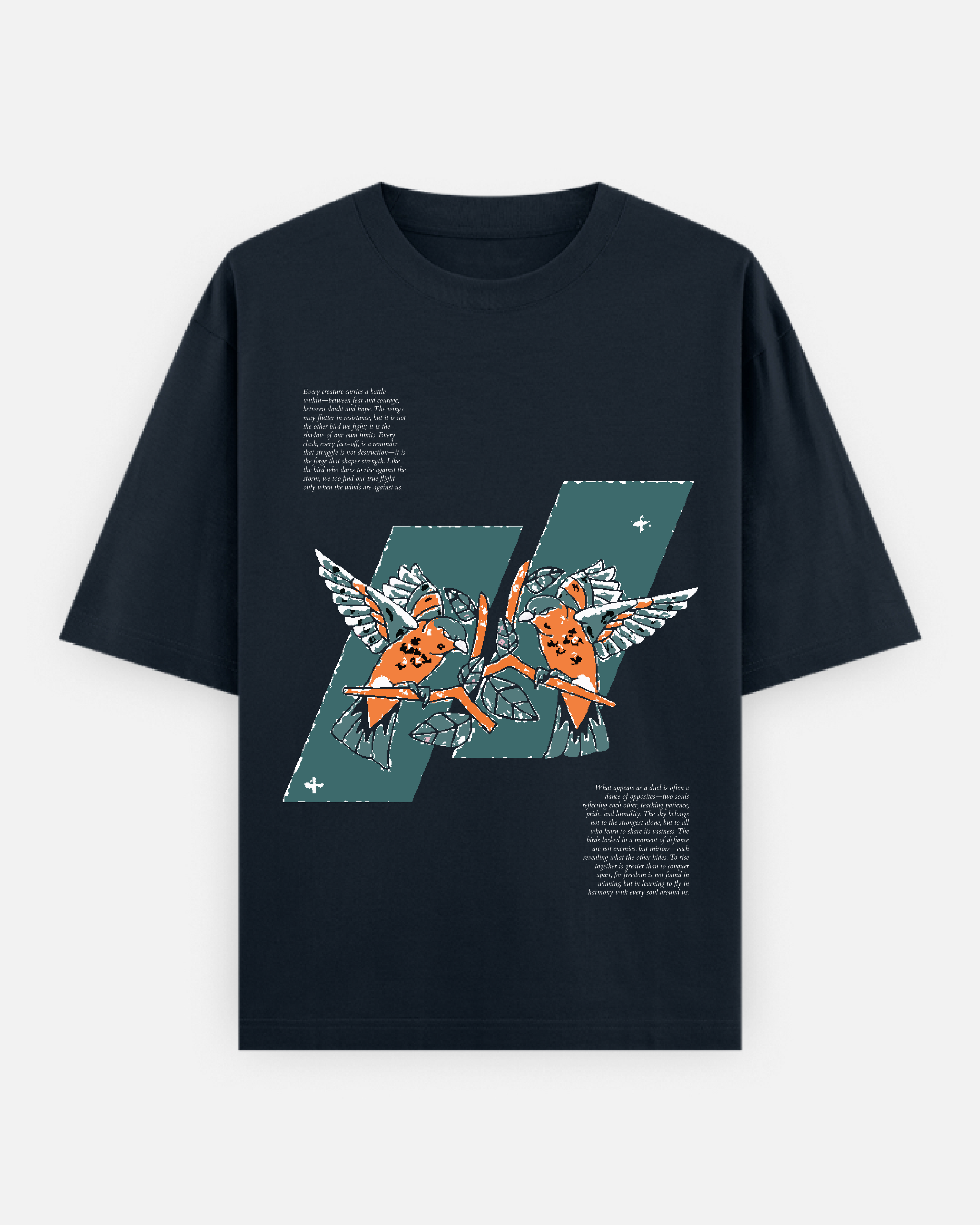 Two Birds- Unisex Oversized Classic T-Shirt