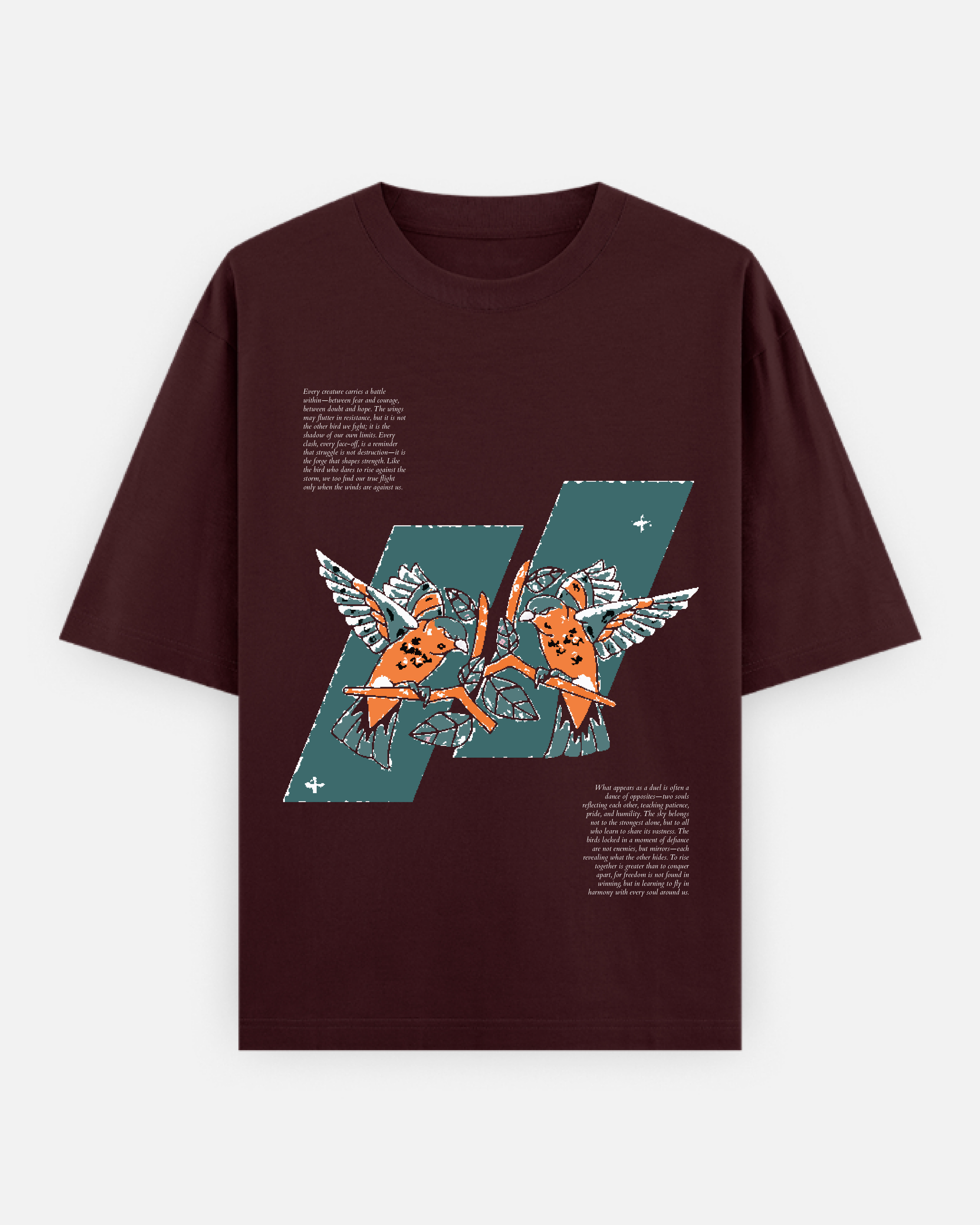 Two Birds- Unisex Oversized Classic T-Shirt