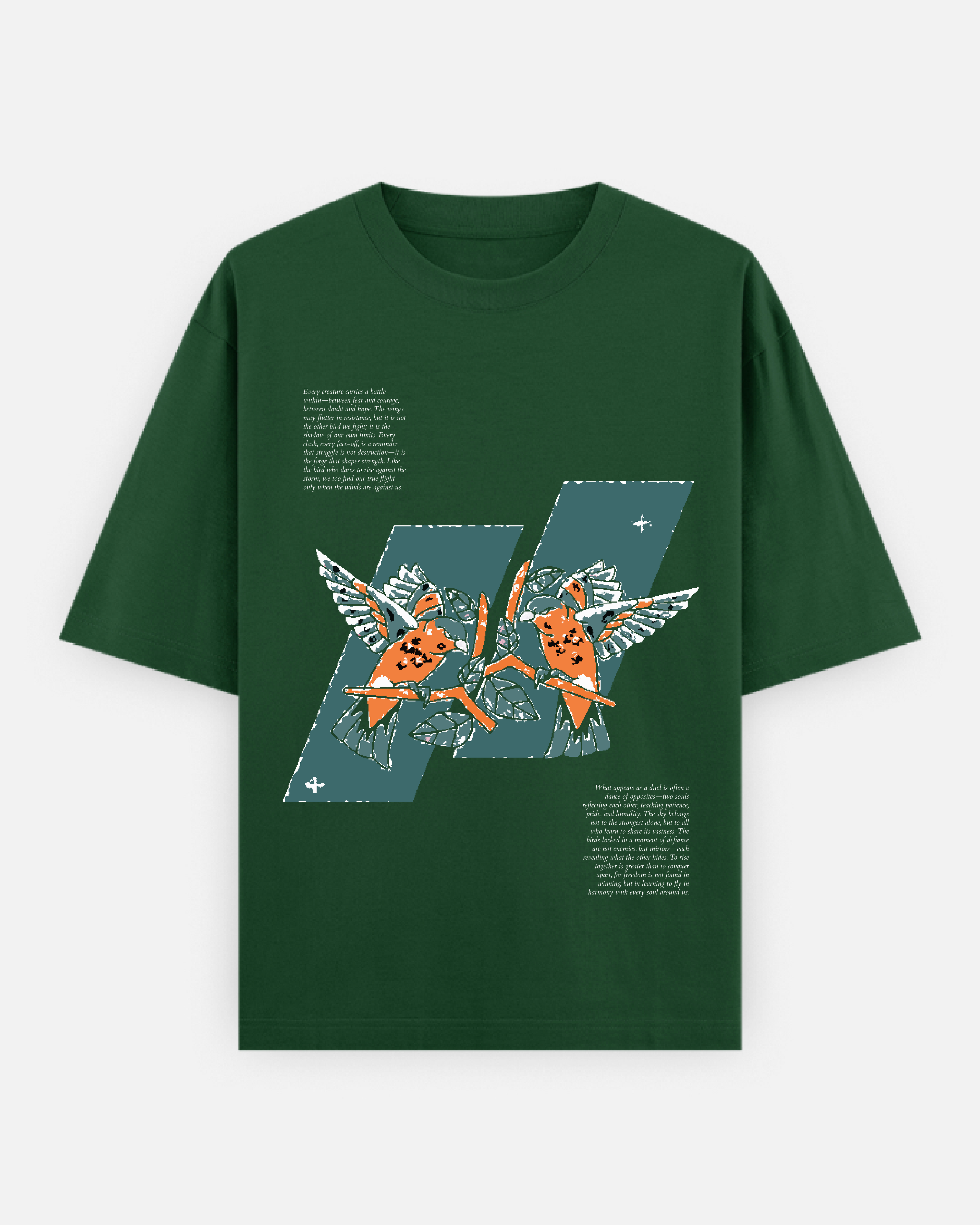 Two Birds- Unisex Oversized Classic T-Shirt