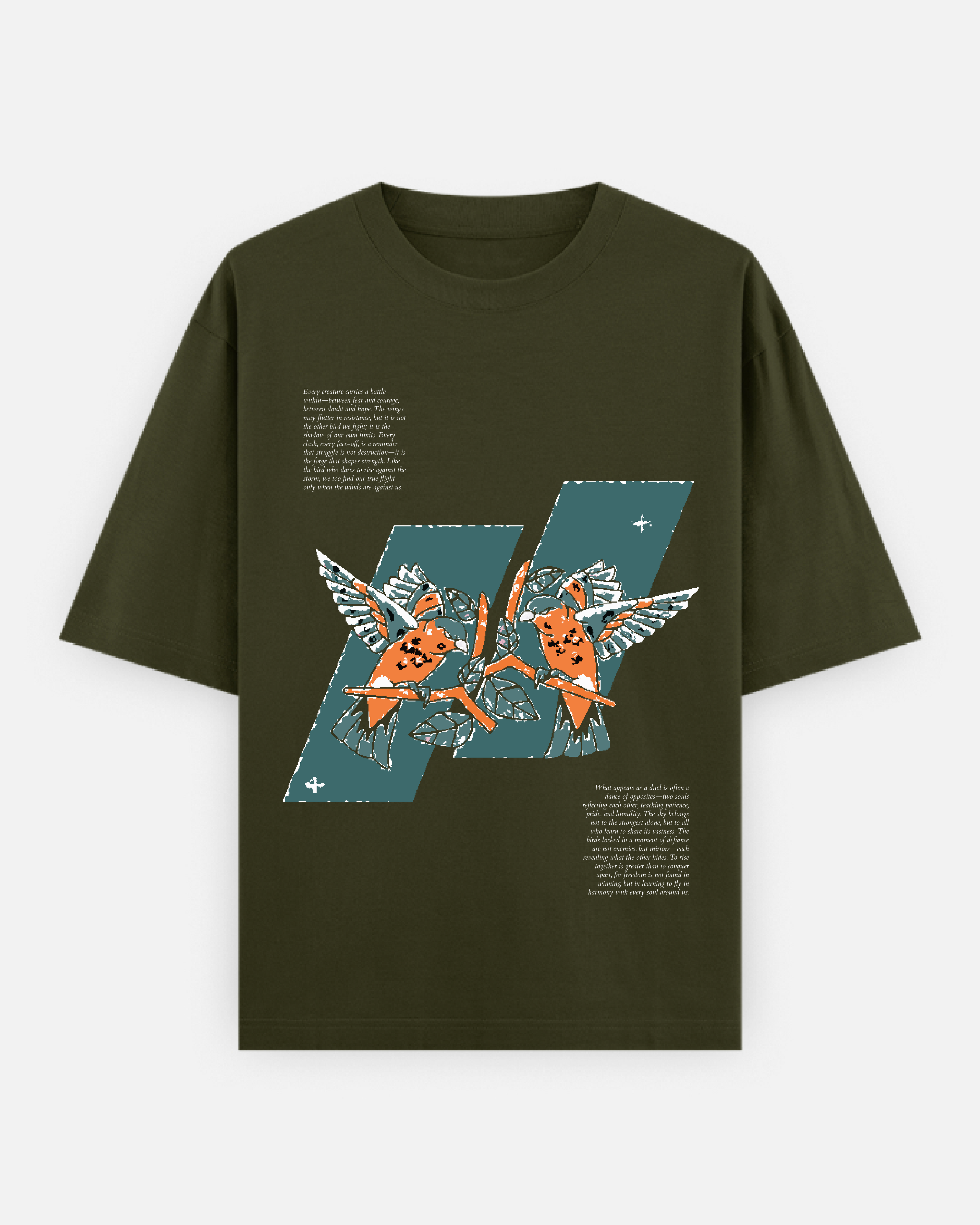 Two Birds- Unisex Oversized Classic T-Shirt