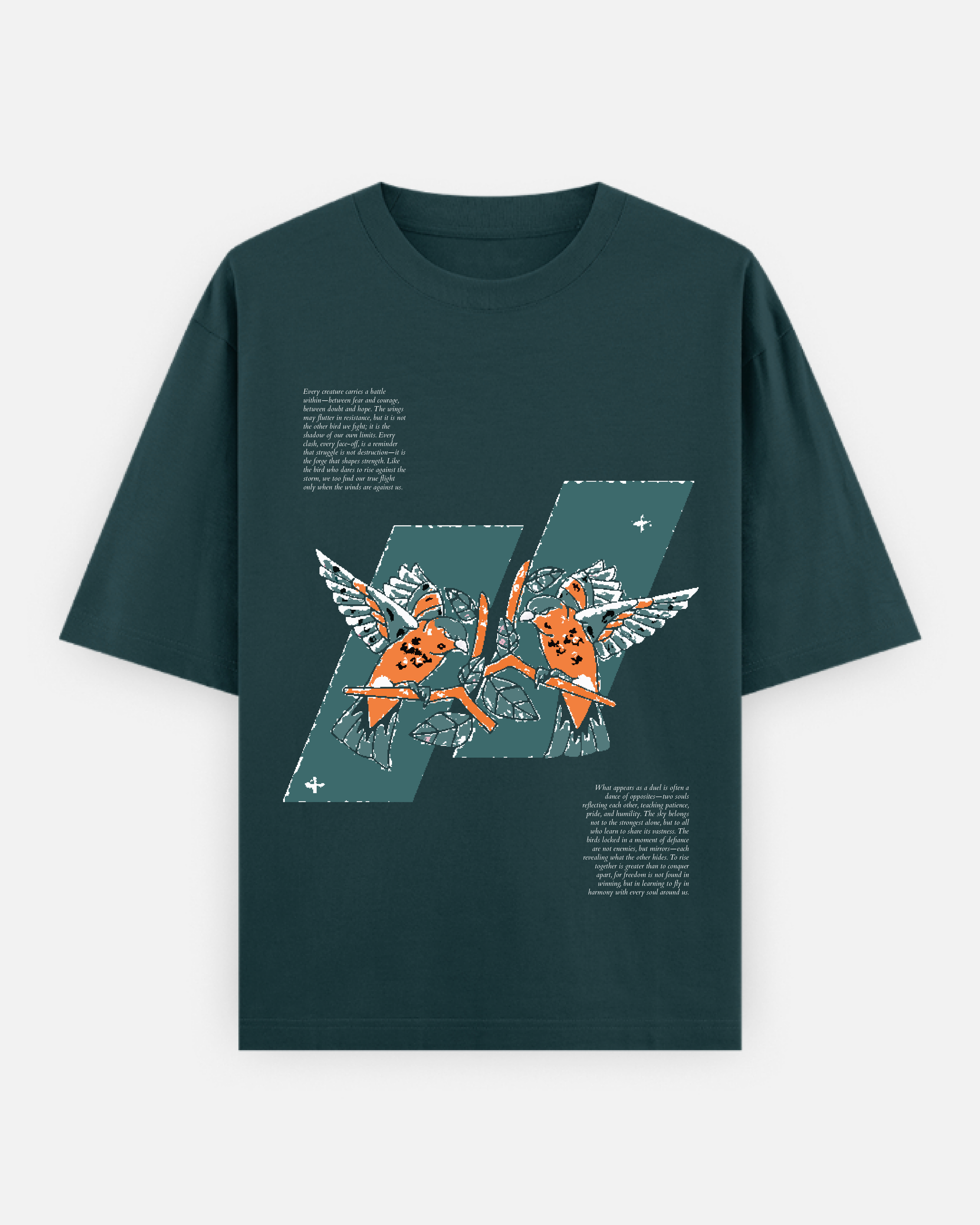 Two Birds- Unisex Oversized Classic T-Shirt